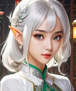 Chinese blonde elf Diamond Paintings