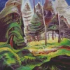 Emily carr a rushing sea of undergrowth Diamond Paintings