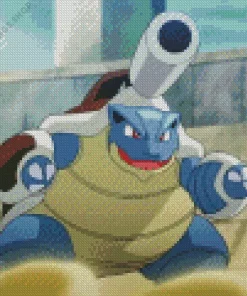 Fat blastoise Diamond With Numbers