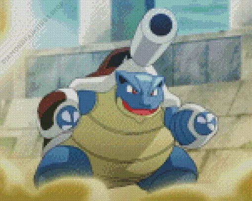 Fat blastoise Diamond With Numbers