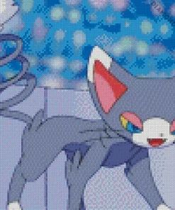Glameow pokemon Diamond With Numbers