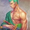 One Piece Roronoa Zoro Diamond Painting