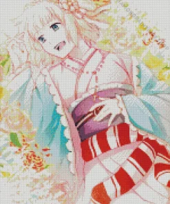 Shiemi Moriyama anime girl Diamond With Numbers