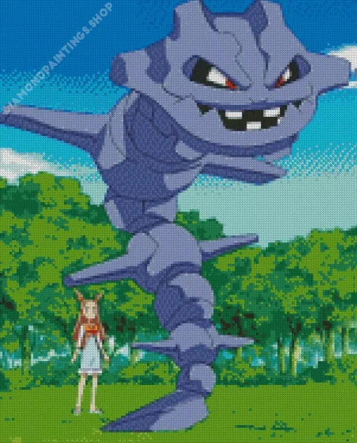 Steelix pokemon anime Diamond Paintings
