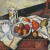 Still Life with Sugar Bowl Jug and Plate of Fruit Diamond Paintings