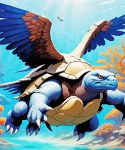 Winged blastoise Diamond Paintings