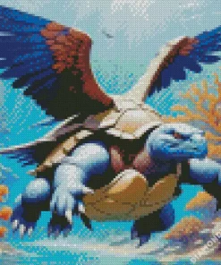 Winged blastoise Diamond Paintings