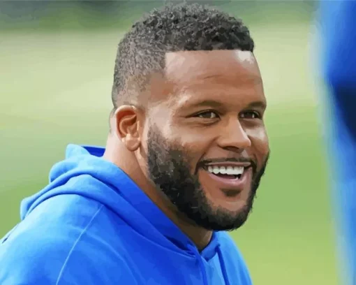 aaron donald Diamond With Numbers