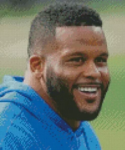 aaron donald Diamond With Numbers