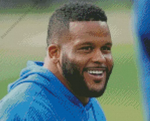 aaron donald Diamond With Numbers