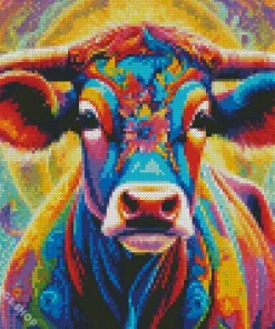 abstract art cow Diamond Paintings