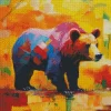 abstract bear Diamond With Numbers