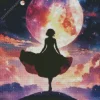 aesthetic galaxy lady art Diamond Paintings