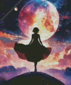aesthetic galaxy lady art Diamond Paintings