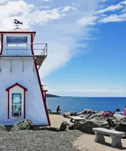 arisaig lighthouse Diamond With Numbers