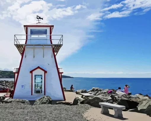 arisaig lighthouse Diamond With Numbers