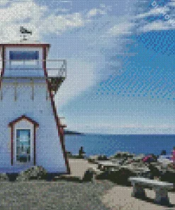 arisaig lighthouse Diamond With Numbers