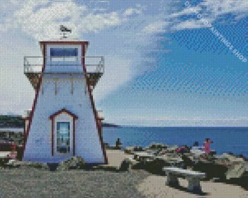 arisaig lighthouse Diamond With Numbers