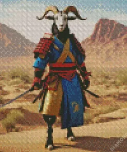 armored goat Diamond With Numbers