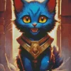 baby blue cat Diamond Dotz