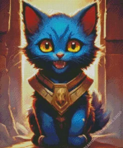 baby blue cat Diamond Dotz