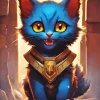 baby blue cat Diamond Dotz