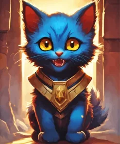 baby blue cat Diamond Dotz
