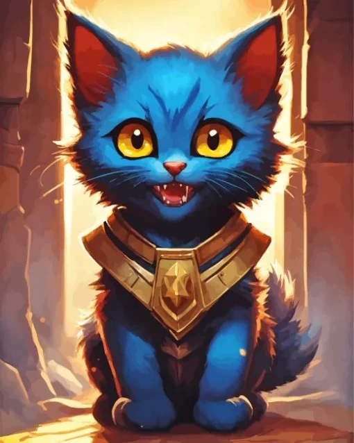 baby blue cat Diamond Dotz