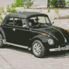 black vw beetle convertible car Diamond Paintings