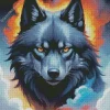 black wolf head Diamond Paintings