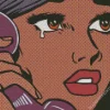 black woman crying pop art Diamond With Numbers
