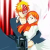 bleach ichigo girlfriend4 Diamond With Numbers
