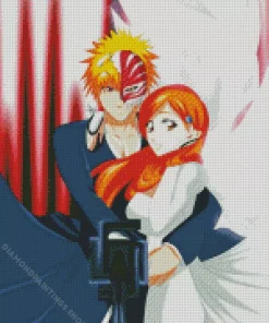 bleach ichigo girlfriend4 Diamond With Numbers