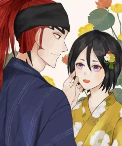 bleach rukia and her husband Diamond Paintings