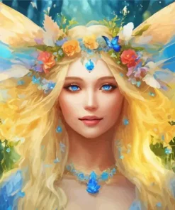 blond fairy Diamond Paintings