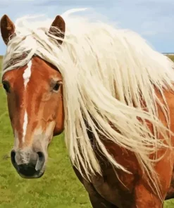 blond hair horse Diamond Dotz