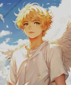 blonde angel boy Diamond Paintings