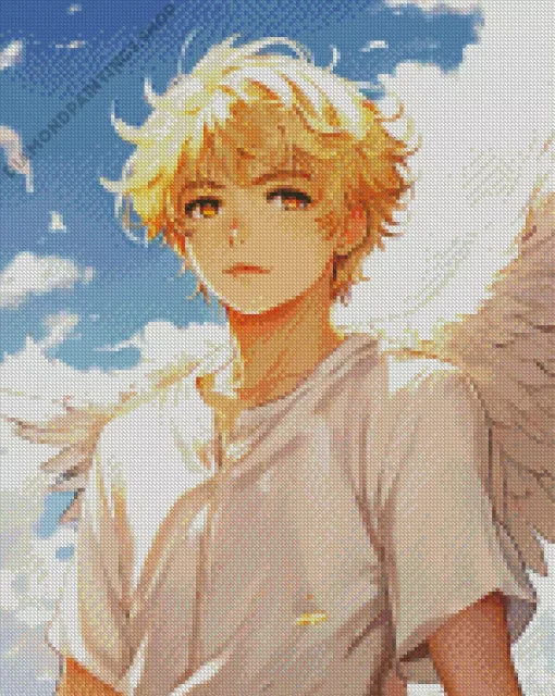 blonde angel boy Diamond Paintings