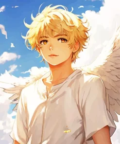 blonde angel boy Diamond Paintings