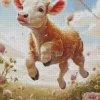 blonde cow in farm Diamond Paintings