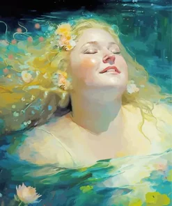 blonde fat girl art Diamond Paintings