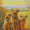 brown schnauzers Diamond Paintings