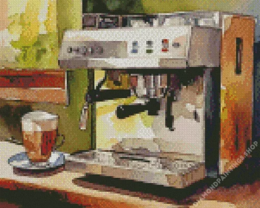 coffee machine art Diamond Paintings