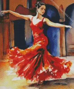 cool flamenco dancer art Diamond Paintings