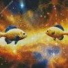cool golden galaxy fish Diamond Dotz