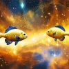 cool golden galaxy fish Diamond Dotz
