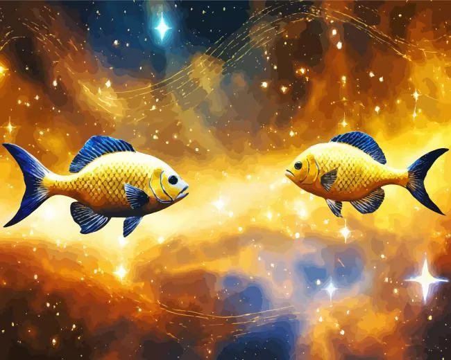 cool golden galaxy fish Diamond Paintings cool golden galaxy fish Diamond Dotz