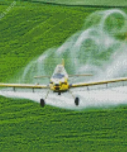 crop duster aiplane Diamond With Numbers