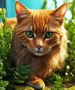 cute green eyed cat animal Diamond Paintings