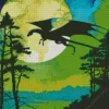 dragon silhouette Diamond Paintings